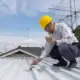 Worker On Roof Inspecting October1