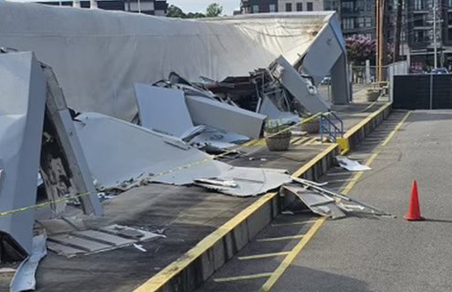 Business closure after emergency commercial flat roof collapse