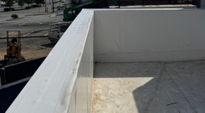 restaurant flat roofing systems parapet wall