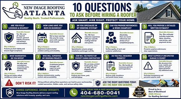 important roofing questions infographic