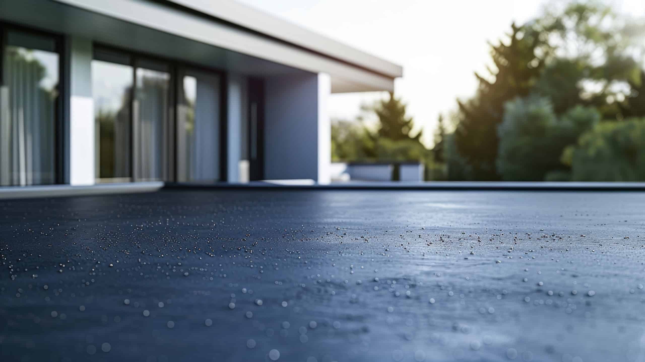 rocks stone gravel ballast system low slope membrane roof