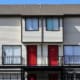 Commercial apartment building asphalt shingle roofing