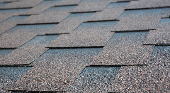 Commercial apartment building architectural asphalt shingle roofing