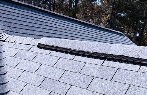 residential shingle roof ridge cap vent