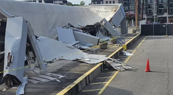 Business closure after commercial flat roof collapse