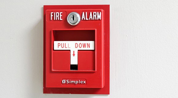 Fire alarm activation commercial building and roof fire damage recovery