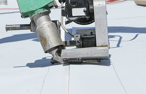 Atlanta Georgia commercial flat roof repair membrane welding