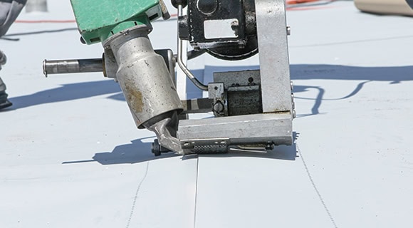 Atlanta Georgia commercial flat roof repair membrane welding