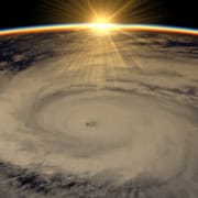 Hurricane viewed from satellite Hurricane satellite view