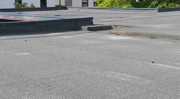 Built up roofing low slope