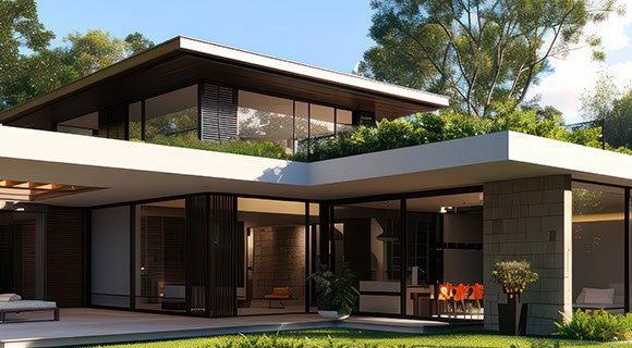 Atlanta Georgia residential green low slope roofing