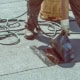 Modified bitumen roofing system patch and seam welding