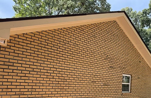 tan fascia boards residential roofing