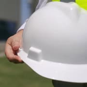 Residential roofing safety includes technicians using hard hats Residential roofing safety hard hats