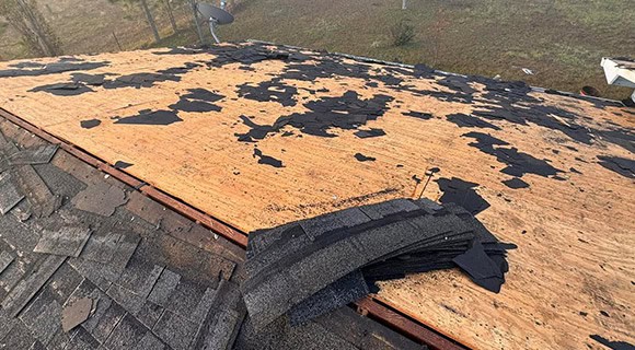 Severe damage detection residential roof