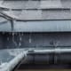 Roof weatherproofing gutters and downspouts
