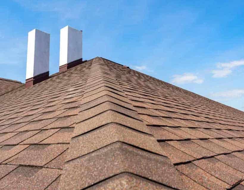shingle roof on commercial condo building