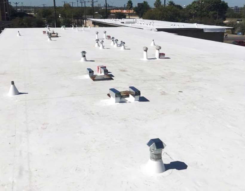 flat roof over distribution center