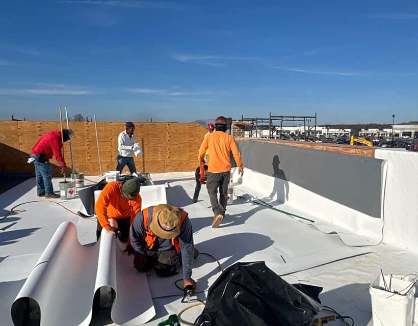flat tpo membrane roof replacement