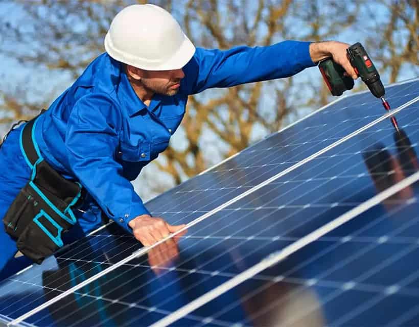 solar panel installation