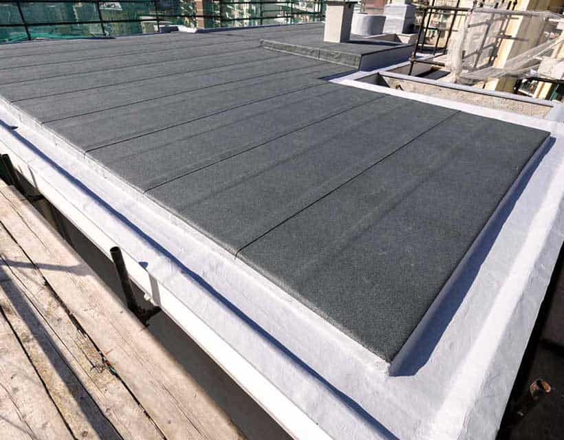 roofing system on a retail building